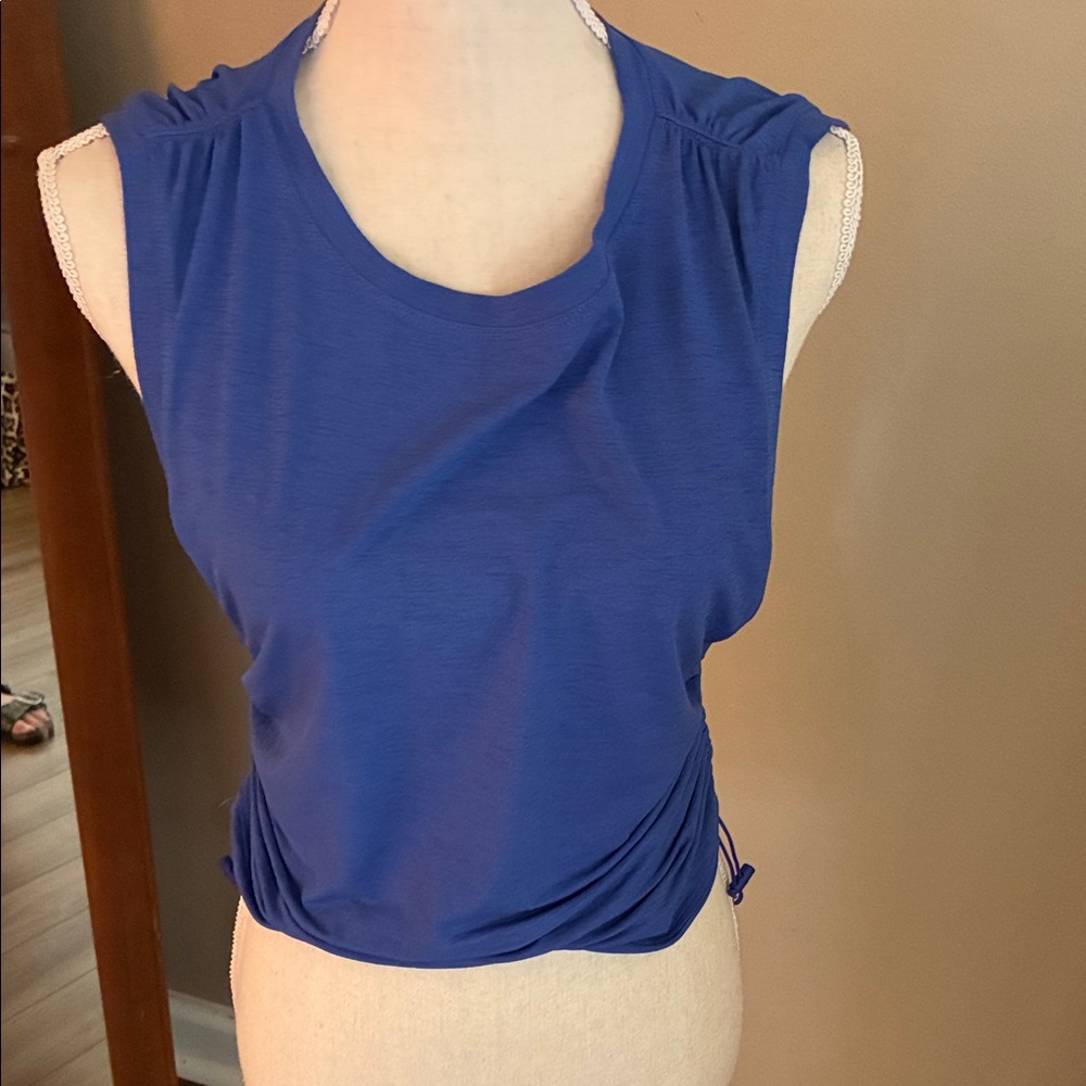 FP Movement by Free People Blue Sleeveless Muscle Tee